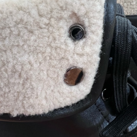 Wild Diva Black Lace-Up Combat Boots - 7.5 Women’s - Picture 7 of 14